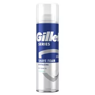 Kosmetyki do golenia - Gillette Series rewitalizująca pianka do golenia z zieloną herbatą 250 ml - miniaturka - grafika 1