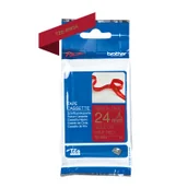 Taśmy do drukarek barwiące - Brother TZe-RW54 taśma 24 mm, złoty na czerwonym, oryginalna - miniaturka - grafika 1