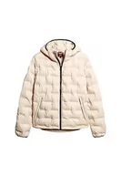 Kurtki męskie - Superdry Short Quilted Puffer Coat Kurtka męska, Cement beżowy, XL - miniaturka - grafika 1