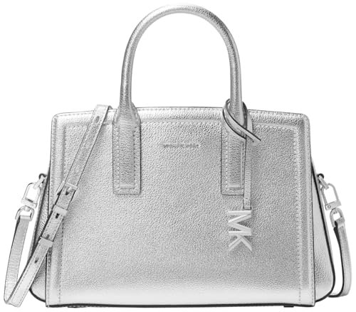 Michael Kors SM Satchel, torebka damska, pojedyncza, srebrny, Taglia unica