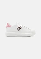 Buty sportowe damskie - Karl Lagerfeld Buty Damskie Kapri Nft Lo Laces White Pink 39 - miniaturka - grafika 1