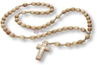 Różańce - Różaniec drewniany na sznurku - jasne drewno - miniaturka - grafika 1