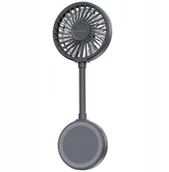 Gadżety USB - Wiatrak ręczny USAMS LiFE LU02 czarny - miniaturka - grafika 1