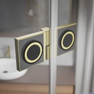 Radaway Essenza Pro Brushed Gold Kdj kabina 90x120 cm lewa szczotkowane złoto 10097090-99-01L/10098120-01-01 - Kabiny prysznicowe - miniaturka - grafika 7