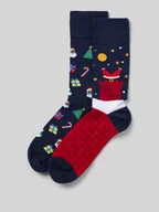 Skarpetki męskie - Skarpety z prążkowanym wykończeniem - miniaturka - grafika 1