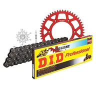 Części motocyklowe - Zestaw łańcuchów DID Alu 520NZ / 116 zamek zatrzaskowy czerwony do Honda CR R 125 ccm rok prod. 2004-2007 - miniaturka - grafika 1