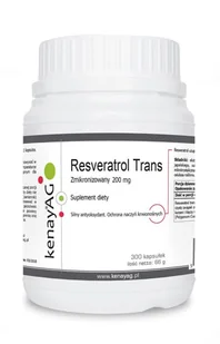 Kenay Resveratrol trans zmikronizowany 200 mg 300 kaps - Serce i układ krążenia - miniaturka - grafika 1