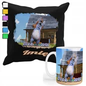 Gadżety dla niej i dla niego - ZESTAW KUBEK + POSZEWKA Z NADRUKIEM-DLA FANA PREZENT GRIZZY I LEMINGI +IMIĘ - miniaturka - grafika 1