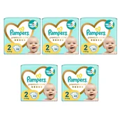 Pieluchy - 5x Pieluchy PAMPERS Premium Care roz 2 (4-8 kg) 23 szt - miniaturka - grafika 1