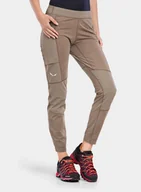 Odzież trekkingowa damska - Legginsy damskie Salewa Alpine Hemp Tights - b. cord - miniaturka - grafika 1