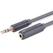 Kable - UGREEN AV124 Przedłużacz audio AUX jack 3,5 mm, 0,5m (szary) - miniaturka - grafika 1