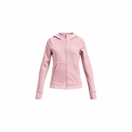 Odzież sportowa dziecięca - Bluza dziewczęca Under Armour Rival Fleece LU FZ Hoodie - miniaturka - grafika 1