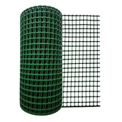 Ogrodzenia - Siatka plastikowa 450 g/m2 ocz. 30 x 30 mm, zielona - 0,6 x 25 m - miniaturka - grafika 1