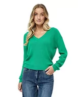 Swetry damskie - Desires Damski sweter Gejsza z żebrami w kształcie litery V, prosty zielony, XL, Po prostu zielony, XL - miniaturka - grafika 1
