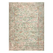 Dywany - Dywan SOHO 477.04.LA400 wełniany OSTA - Ornament, ramka naturalny zielony / beż 135x200 cm - miniaturka - grafika 1