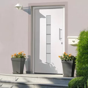 Lumarko Drzwi Zewnętrzne, Aluminium I Pvc, Białe, 110X210 Cm - Zabezpieczenia dla dzieci - miniaturka - grafika 1