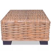 vidaXL Stolik kawowy, naturalny rattan, 45 x 30 cm