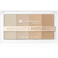 Bronzery i konturowanie twarzy - BELL Bell Hypoallergenic Highlight & Bronze Kit Zestaw rozświetlaczy i bronzer 20g - miniaturka - grafika 1