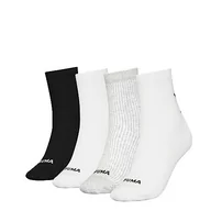 Skarpetki damskie - PUMA Skarpety damskie CLSSC (4 sztuki), biały/szary/czarny., 39-42 EU - miniaturka - grafika 1
