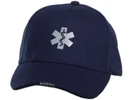 Czapki męskie - Czapka LED ESKULAP odblaskowa z latarką - granatowa - miniaturka - grafika 1