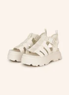 Sandały damskie - Ugg Sandały Na Platformie Cora weiss - miniaturka - grafika 1