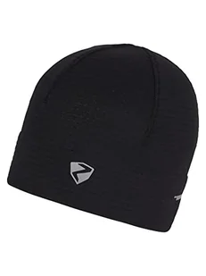 Ziener Czapka damska/męska IAON | do aktywności na świeżym powietrzu, do biegania/elastyczna, oddychająca, czarna, M - Czapki damskie - miniaturka - grafika 1