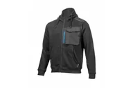 Odzież robocza - Bluza dresowa z kapturem czarna XL (54) THEO HT5K903-XL - miniaturka - grafika 1