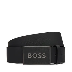 Pasek Męski Boss Icon S1 50471333 Czarny - Paski - miniaturka - grafika 1