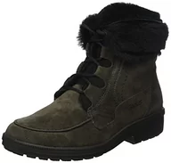 Kozaki damskie - Ganter Damskie kozaki z krótką cholewką KATHY-K, szary - szary antracyt czarny 6201-37 EU X-Weit - miniaturka - grafika 1