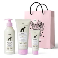 Zestawy kosmetyków damskich - Zestaw 3 kosmetyków do ciała: mydło, żel pod prysznic, krem do rąk + torebka w PREZENCIE - miniaturka - grafika 1