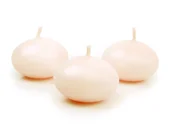 Świece - Party Deco Świeca dysk pływający mat, 40mm, kremowa, 1 szt SDMAT40-079-OP - miniaturka - grafika 1