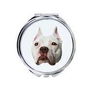 Lusterka do makijażu - Pitbull Lusterko kieszonkowe Pies geometryczny - miniaturka - grafika 1