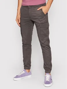 Jack & Jones Spodnie materiałowe Paul 12140326 Szary Tapered Fit - Spodnie męskie - miniaturka - grafika 1