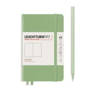 Notesy i bloczki - Notatnik Leuchtturm1917 Pocket A6, twarda oprawa, gładki, sage - miniaturka - grafika 1