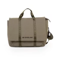 Plecaki - Childhome Tornister My School Bag Kanwas Khaki - miniaturka - grafika 1