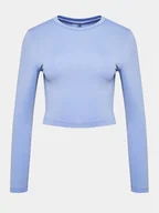 Koszulki i topy damskie - Roxy Top Bold Moves Ls Kttp ERJKT04067 Niebieski Slim Fit - miniaturka - grafika 1