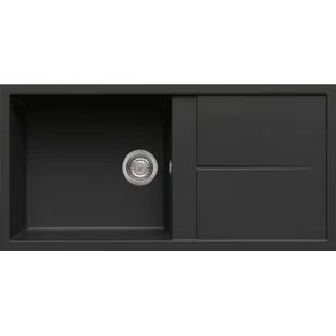 Elleci UNICO 480 nero G40 GRANITEK (LGU48040) - Zlewozmywaki - miniaturka - grafika 1