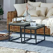 Stoły ogrodowe - Stolik pomocniczy, zestaw 2 szt. Evendale - miniaturka - grafika 1