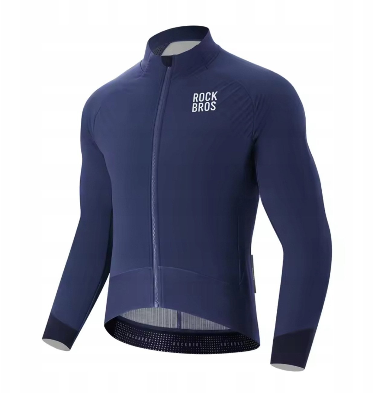 RockBros Kurtka rowerowa Rockbros YDWT014 zimowa polarowa dwuwarstwowa rozmiar XL - niebieska