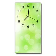 Zegary - Zegar szklany pionowy Sztuka Światło zielony - miniaturka - grafika 1
