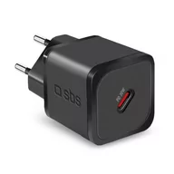 Ładowarki do telefonów - SBS Ładowarka sieciowa USB-C 30W PD Czarny TETRGAN1C30W - miniaturka - grafika 1