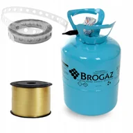 Balony i akcesoria - Butla z HELEM do Balonów 0,4m HEL do Balonów + Wstążka i Taśma do Girland - miniaturka - grafika 1