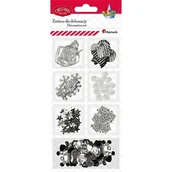 Dekoratorstwo - Zestaw Do Dekoracji Mix Świąteczny Srebrny Titanum - miniaturka - grafika 1