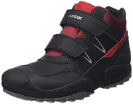 Moda i Uroda OUTLET - Geox Chłopięce buty sportowe J New Savage Boy B A, czarny, czerwony, 28 EU - miniaturka - grafika 1