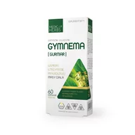 Odchudzanie i oczyszczanie - Gymnema (Gurmar) 400mg 60 kapsułek MEDICA HERBS - miniaturka - grafika 1