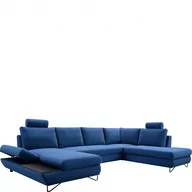 Narożniki - Narożnik Rozkładany Loft III Lewy + 2 Zagłówki Laski Meble Tkanina Monolith 37 - miniaturka - grafika 1