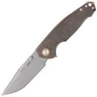 Noże - Nóż składany Viper Katla Green Canvas Micarta, Stonewashed M390 by Jesper Voxnæs (V5982CG) - miniaturka - grafika 1