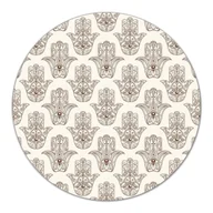 Deski do krojenia - Deska szklana podstawka Brązowy symbol Hamsy fi40, Coloray - miniaturka - grafika 1