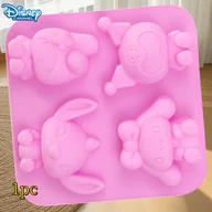 Rękodzieło - TEMU Disney One Stitch Culomy Cinnamon Dog Melody Kwadratowa Forma do Mydła w Kolorze Różowym, Ręcznie Robiona Forma do Mydła z Kleju, Wielokrotnego - miniaturka - grafika 1