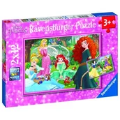Puzzle - Ravensburger In the World of Disney Princess Puzzle 2x12st. 76208 - miniaturka - grafika 1